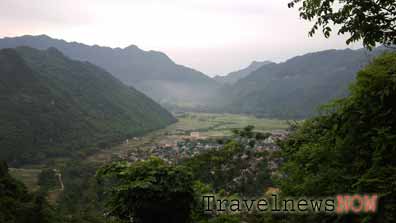 A nice view of the Mai Chau Valley from the Chieu Cave