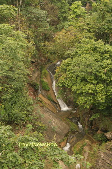 The Na Khoang Waterfall near the Deo Gio (Windy Pass) in Ngan Son, Bac Kan