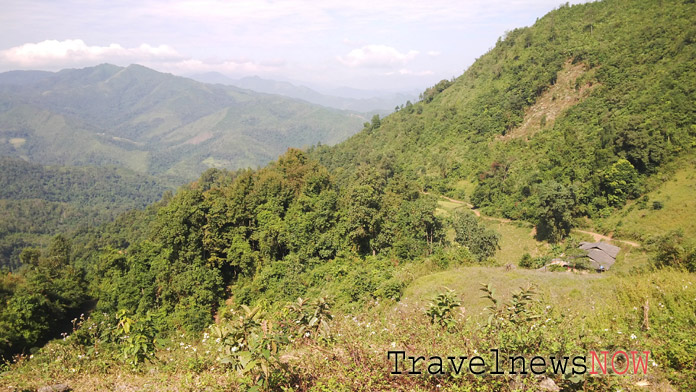Scenic nature on the road from Cao Bang to Bac Kan