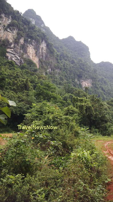 The dead cliff which marks one of the most brutal battles of the Franco-Viet Minh War