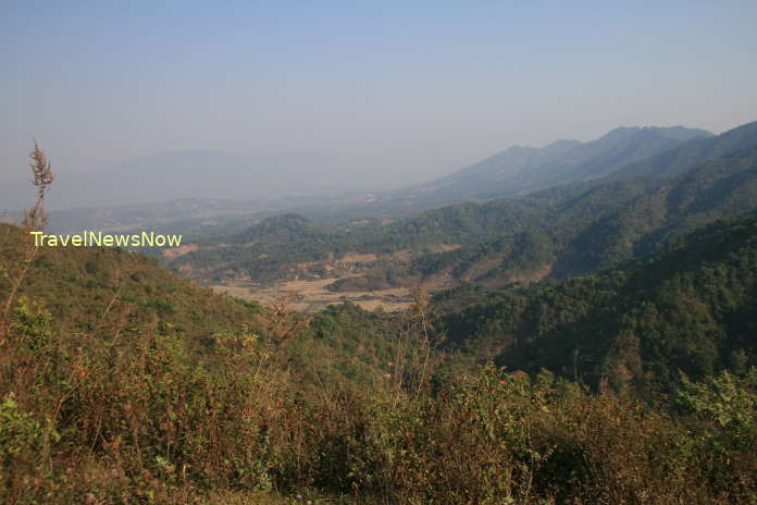 The Pu Huot Mountain at Muong Phang where General Giap observed the Battle of Dien Bien Phu