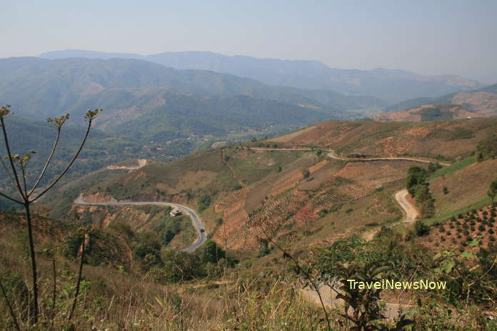 The stunning landscape around the Pha Din Pass between Dien Bien and Son La