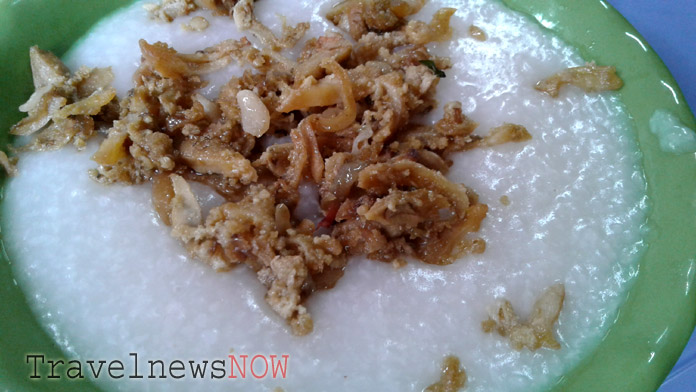 porridge with fried oyster
