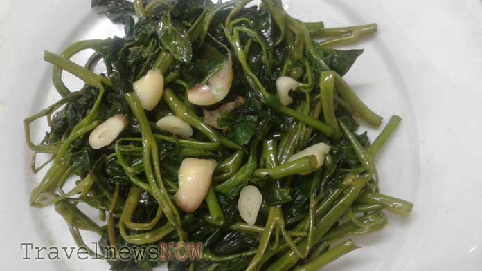 Stir-fried Water Spinach with Garlic - Vietnamese Food