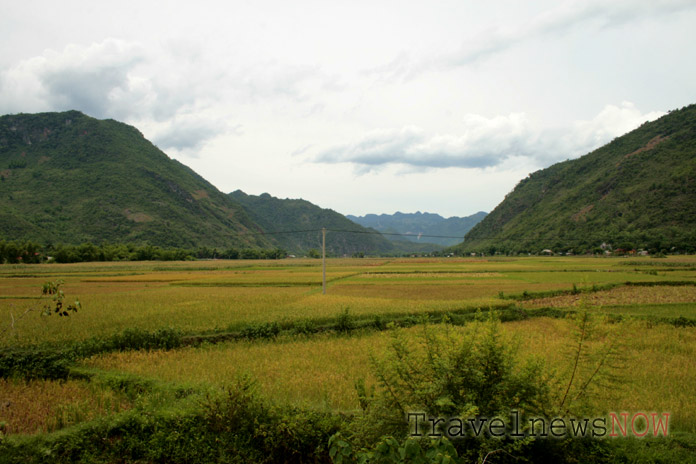 Peaceful valley of Mai Chau, Hoa Binh, Vietnam