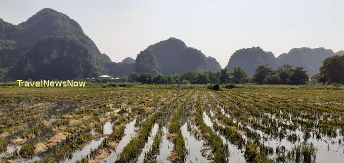 Landscape on the way to the Thung Nham Bird Valley