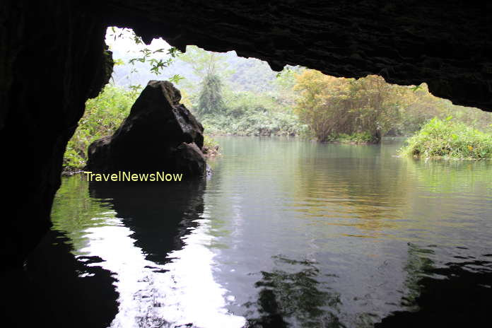 An underwater cave with nice view at Trang An