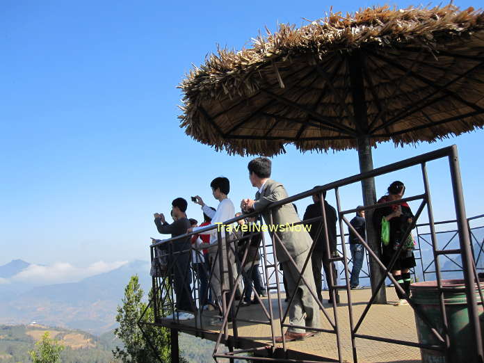 Observatory on the Ham Rong Mountain where we can have 360 degree views of Sapa and the surroundings