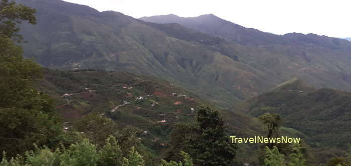 The mountains at Ta Xua in Bac Yen Son La with amazing villages on mountain slopes on the elevations of more than 2,000m above sea level