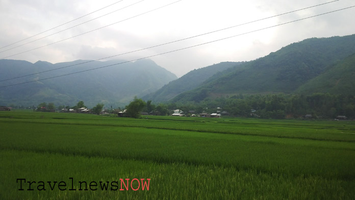 Bucolic landscape at Muong Lo Valley