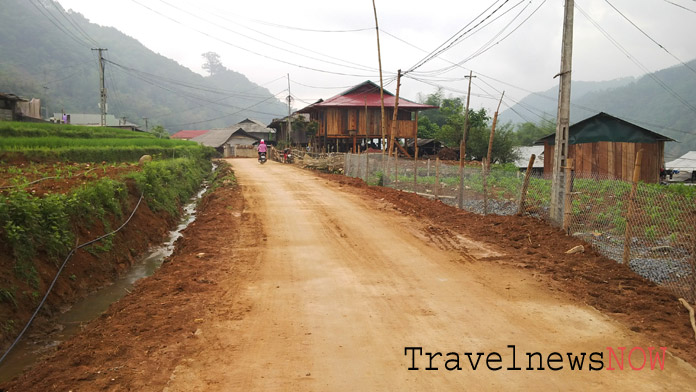 Road to Xa Ho from Tram Tau Township