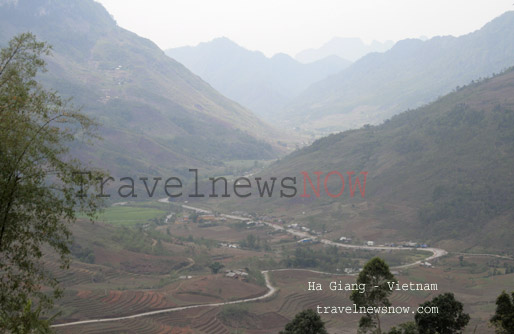 Impressive mountainscape at Quan Ba, Ha Giang